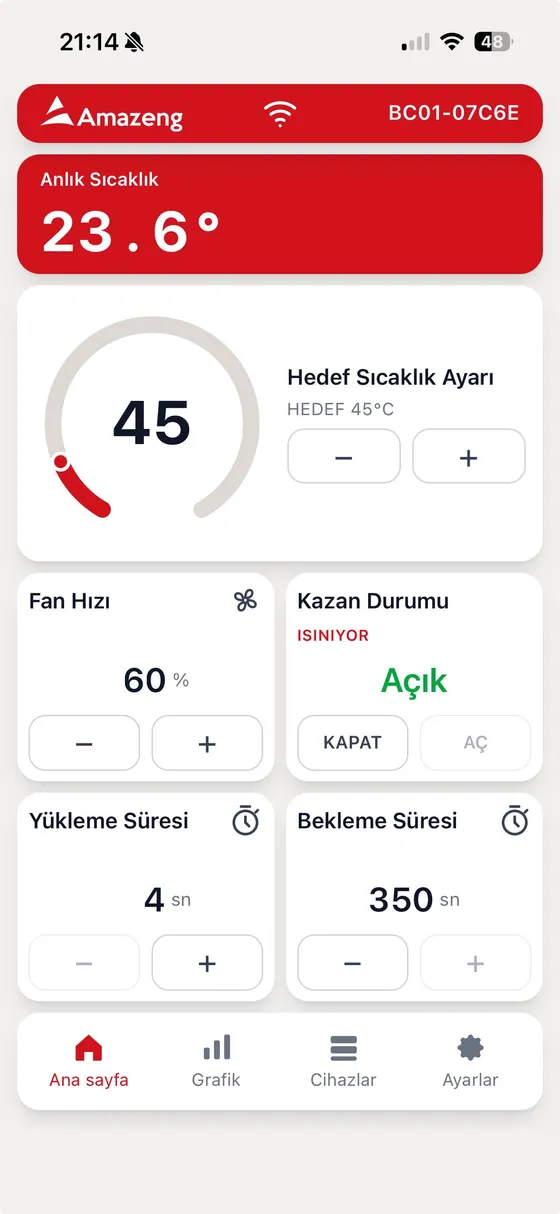 Kazanınızı Uzaktan Yönetin